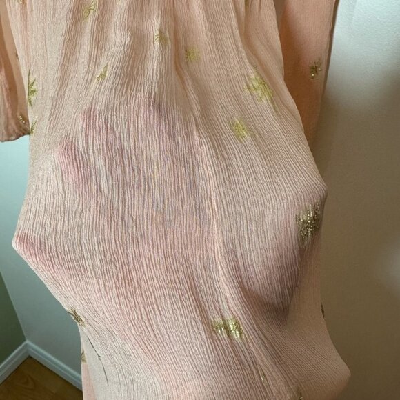FOR Love & Lemons Pink‎ Gilded  Start Maxi Dress Size Small - Picture 5 of 10